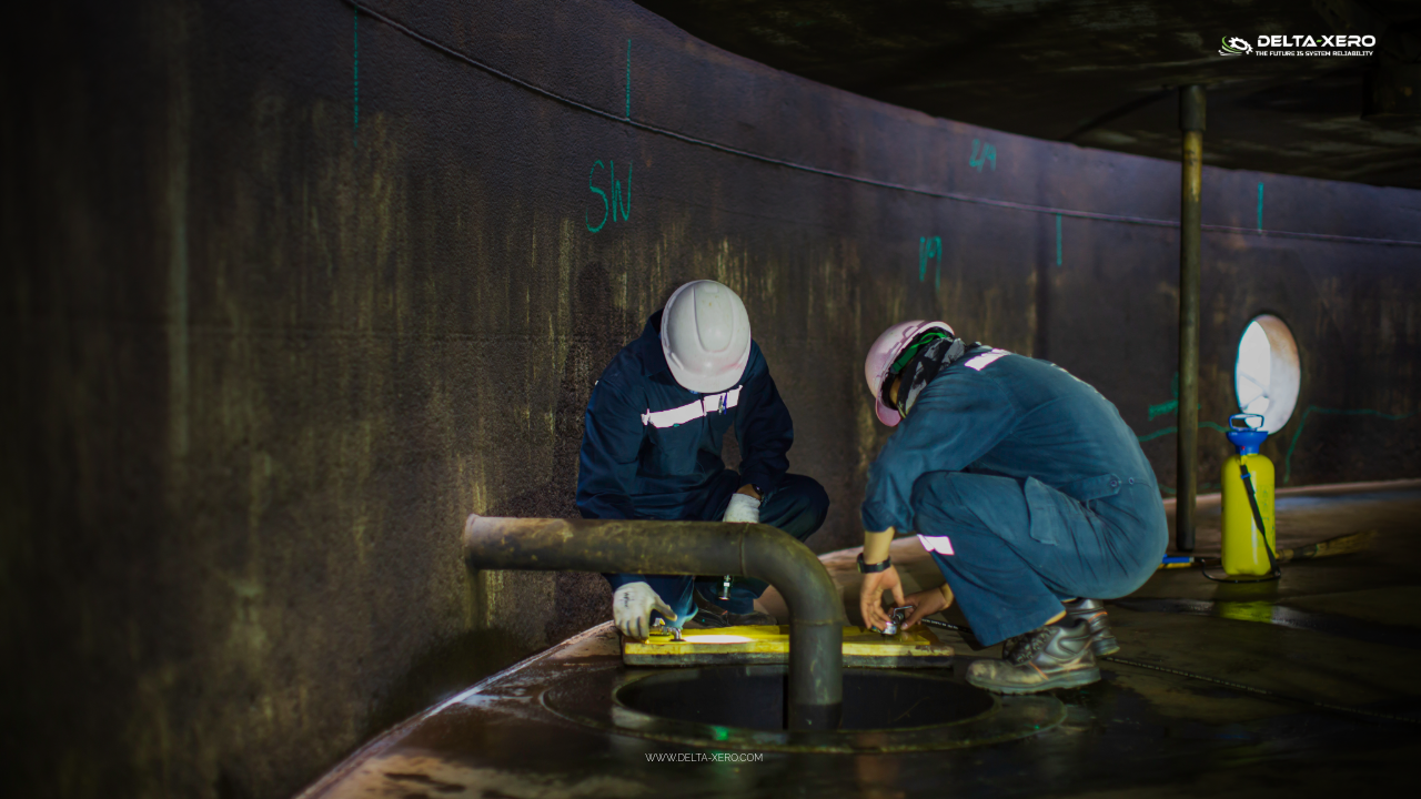 Diesel fuel samples drawn at top, middle and bottom tank depths