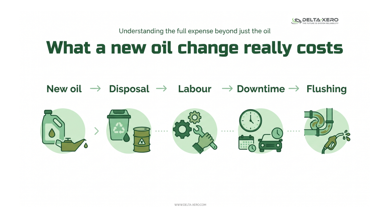 What a new oil change really costs: new oil, disposal, labour, downtime and flushing